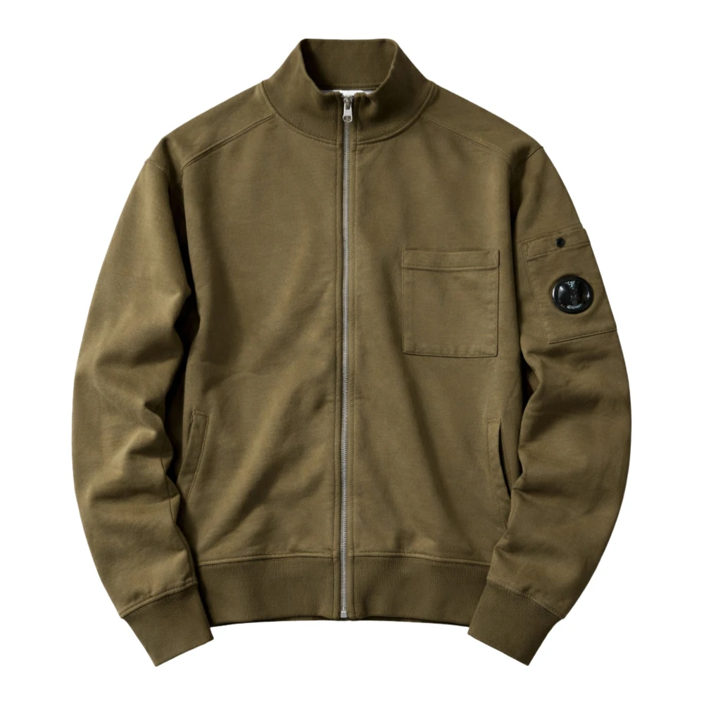 C.p. Company Uomo Verde - Felpa Con Zip Integrale - Sweatshirts & Hoodies - L