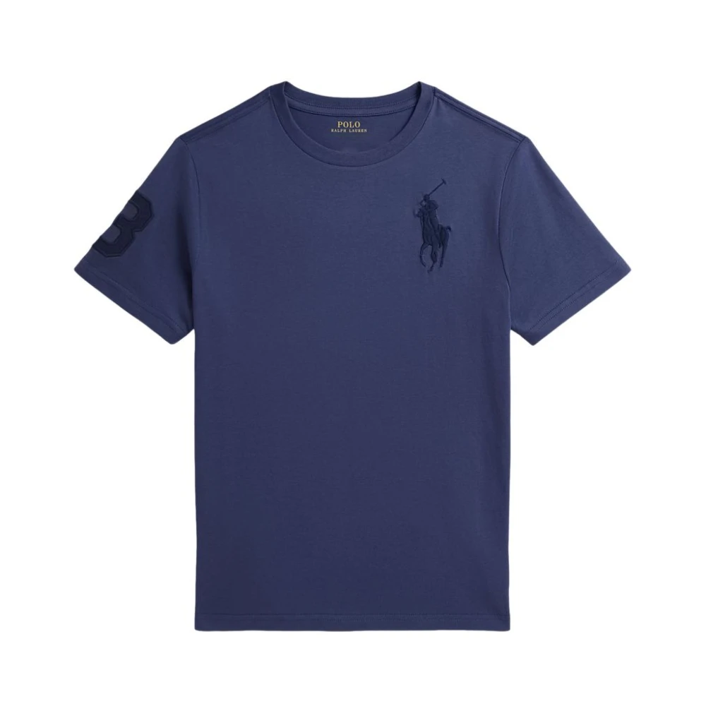 Polo Ralph Lauren Men's Blue Pony Embroidered Crew Neck T-Shirt