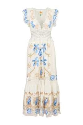 robe-blanche-a-cordon-de-serrage-col-en-v