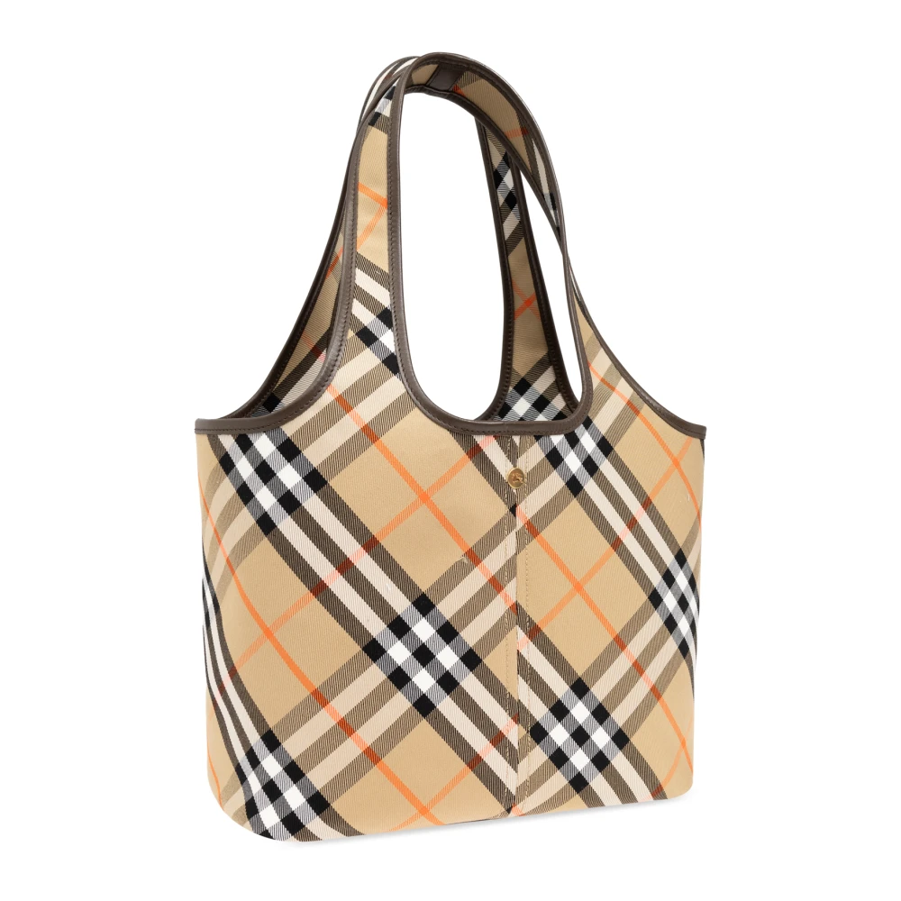 Burberry Katoenen tote tas Beige Dames