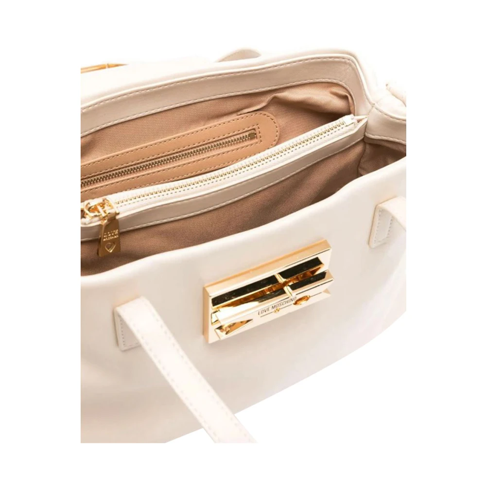 Moschino Ivoor Handtas Elegant en Verfijnd Beige Dames