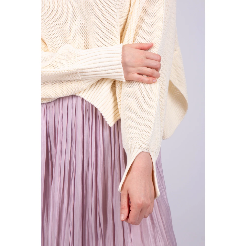 Roberto Collina Natuurlijke Pullover Sweater Beige Dames
