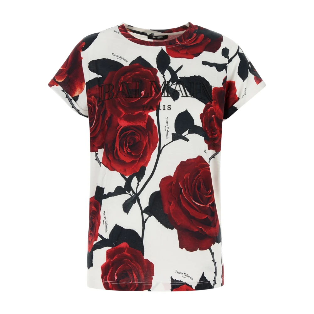 Balmain Casual Katoenen T-Shirt Multicolor Dames