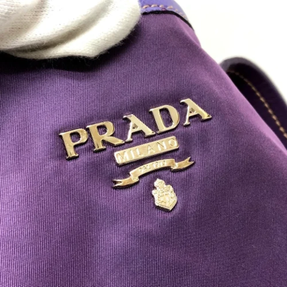 Prada Vintage Pre-owned Fabric prada-bags Purple Dames