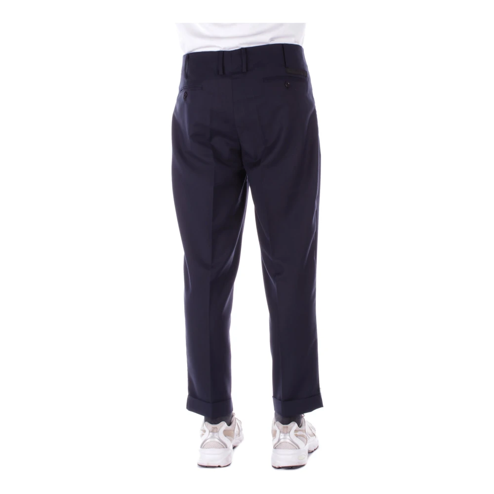John Richmond Logo Front Zip Broek Saffierblauw Blue Heren