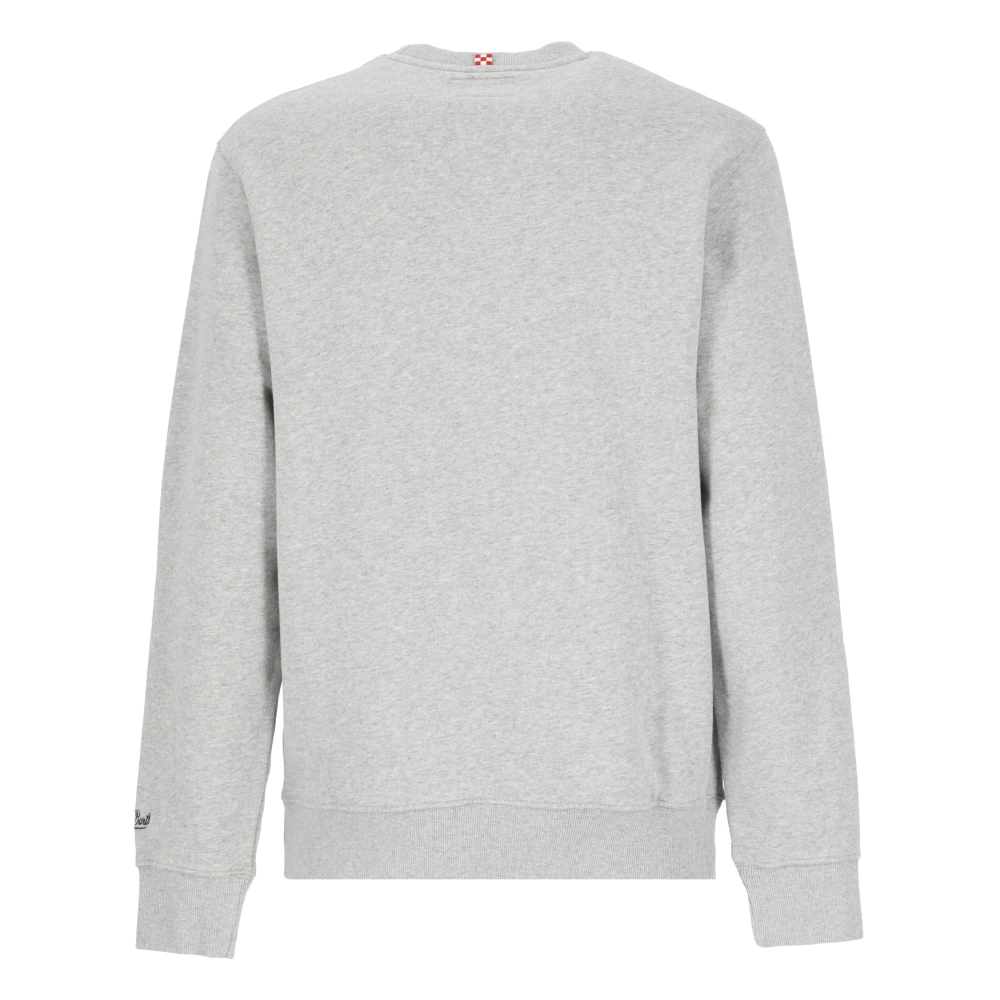 Saint Barth Grijze Katoenen Crew Neck Sweater Gray Heren