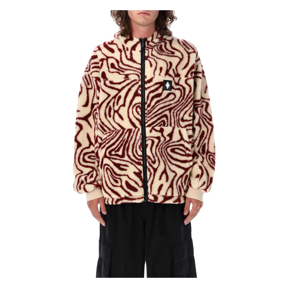 Marcelo Burlon Herenkleding Buitenkleding Ecru Burgundy Aw23 Beige Heren