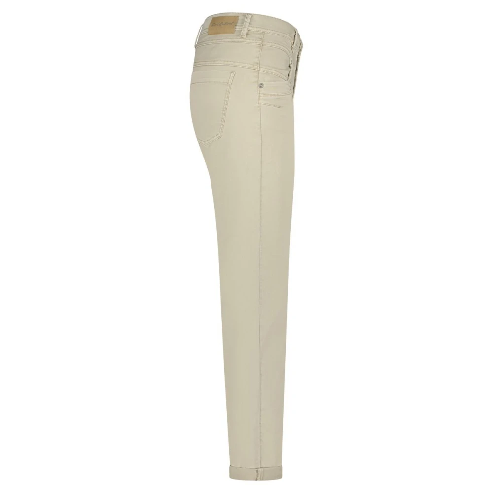 Red Button Relax Jog Jeans Beige Dames