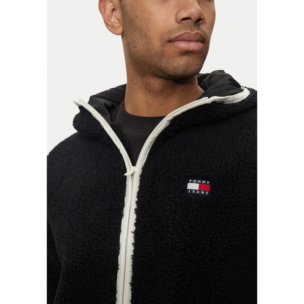 Tommy Jeans Stijlvolle Jas voor Mannen Black Heren