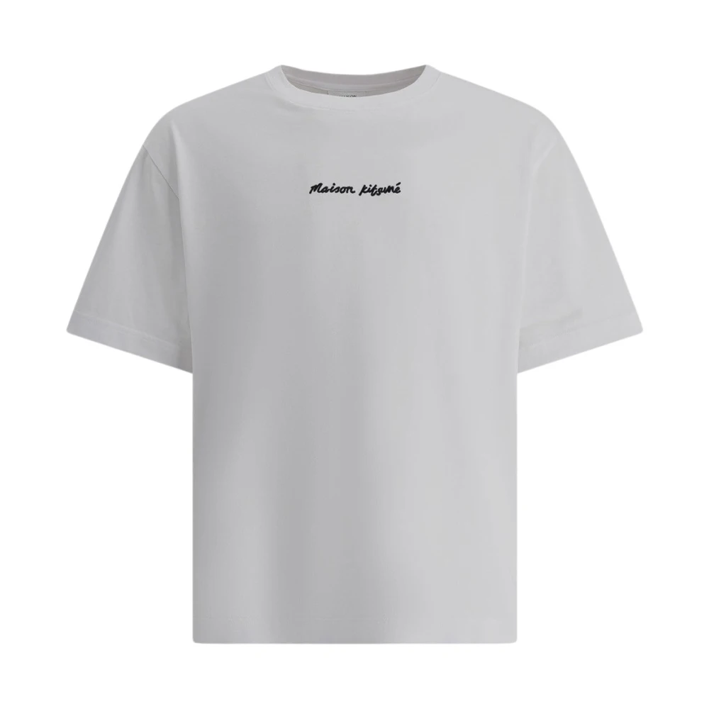 Maison Kitsuné Heren T-shirt Kleding White Heren