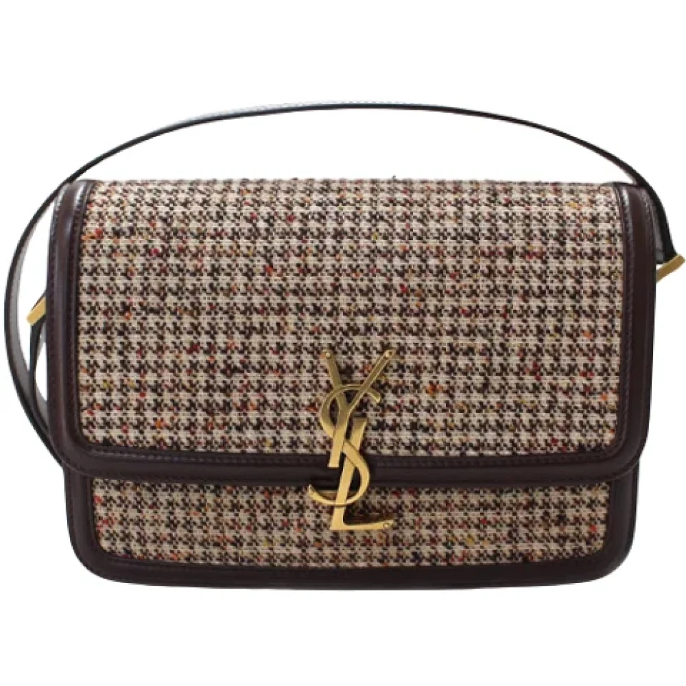 Yves Saint Laurent Vintage Pre-owned Fabric handbags Beige Dames