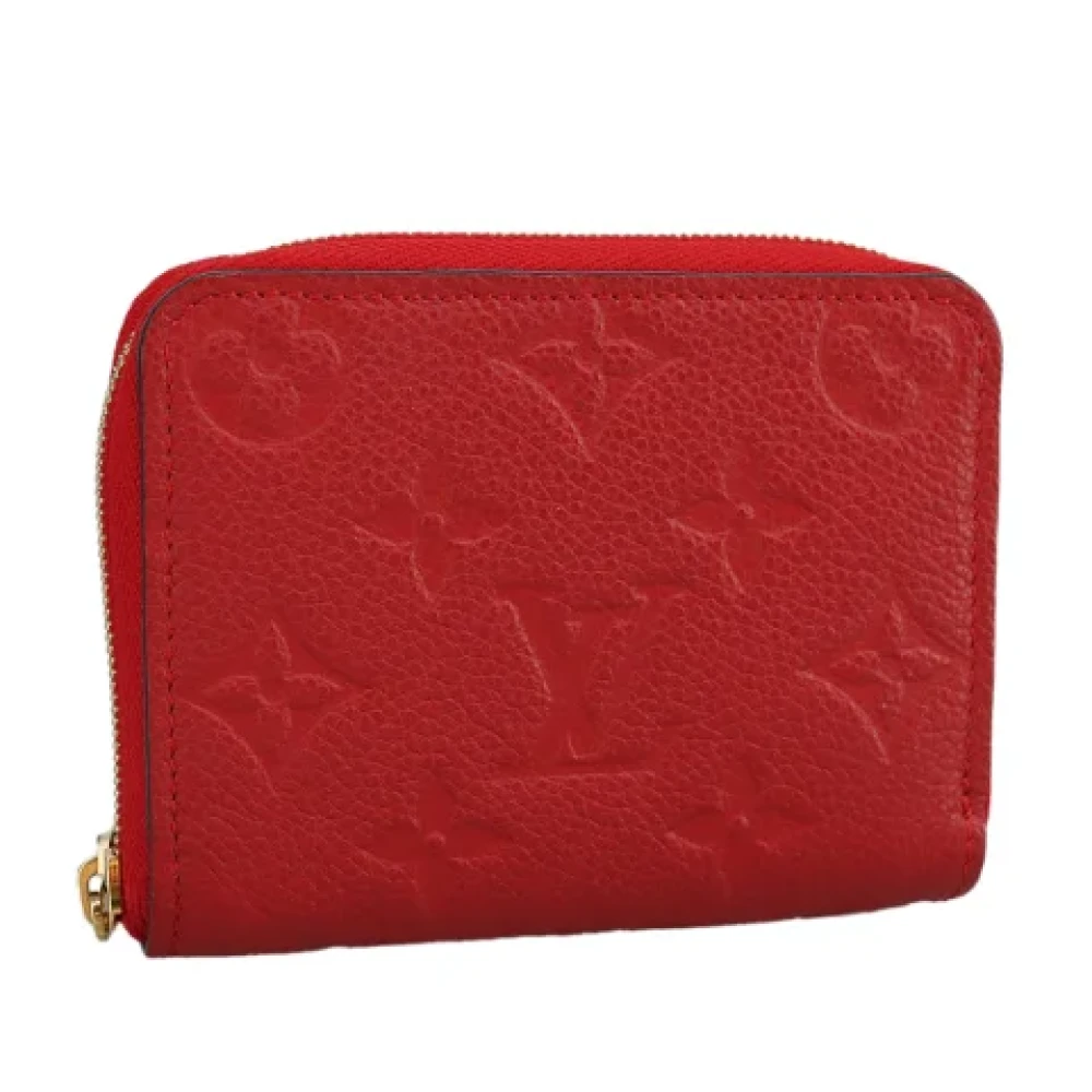 Louis Vuitton Vintage Pre-owned Leather wallets Red Dames