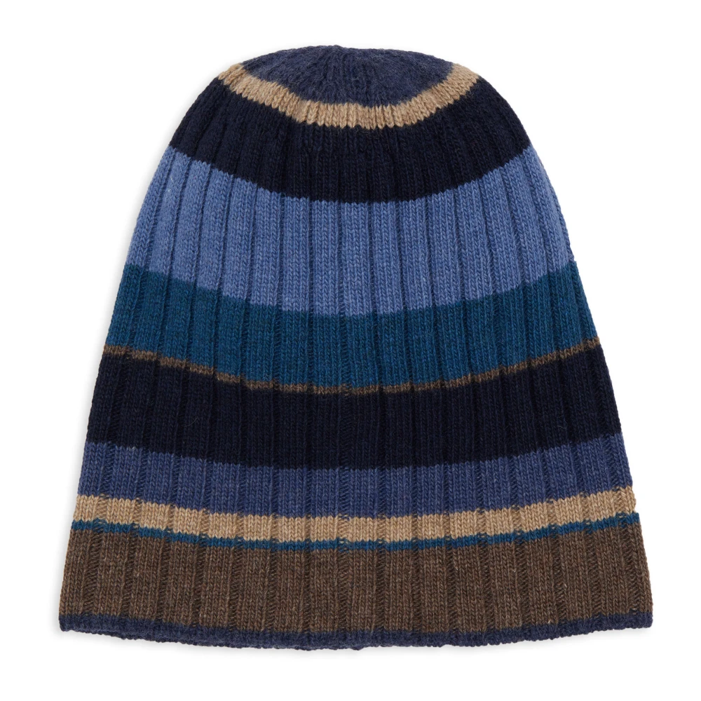 Gallo Unisex blauwe muts met veelkleurige strepen Blue Unisex