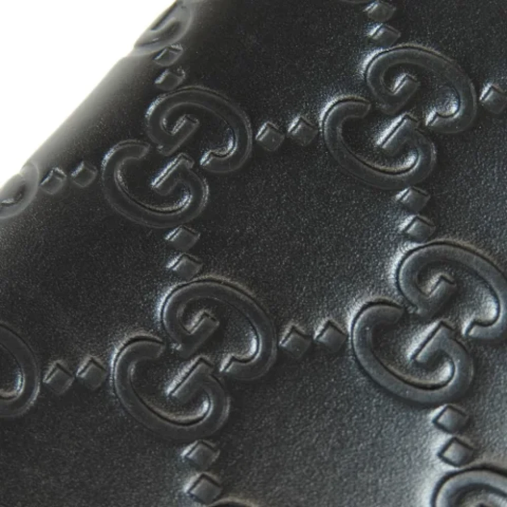 Gucci Vintage Pre-owned Leather home-office Black Dames