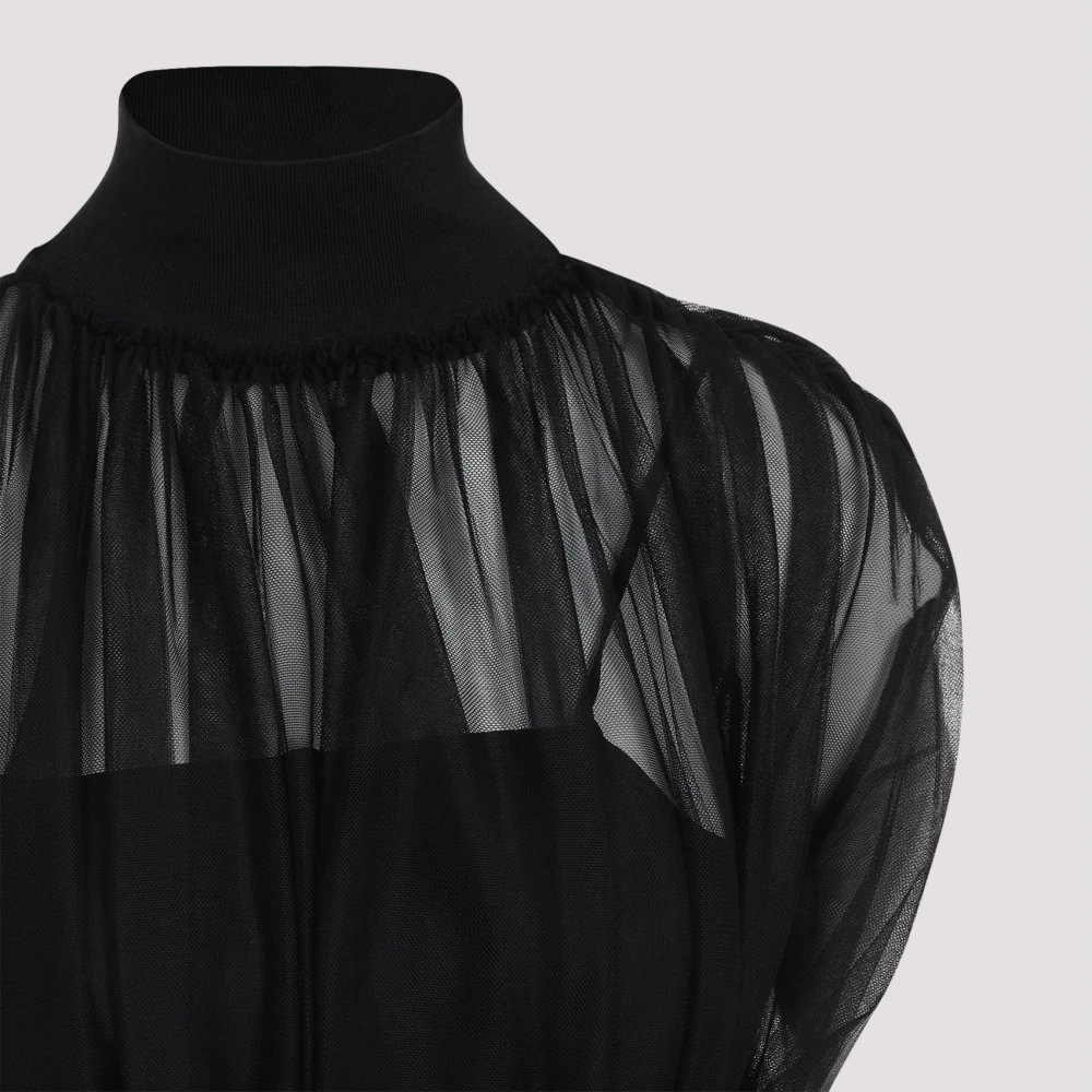 Fabiana Filippi Elegante Zwarte Lange Jurk Black Dames