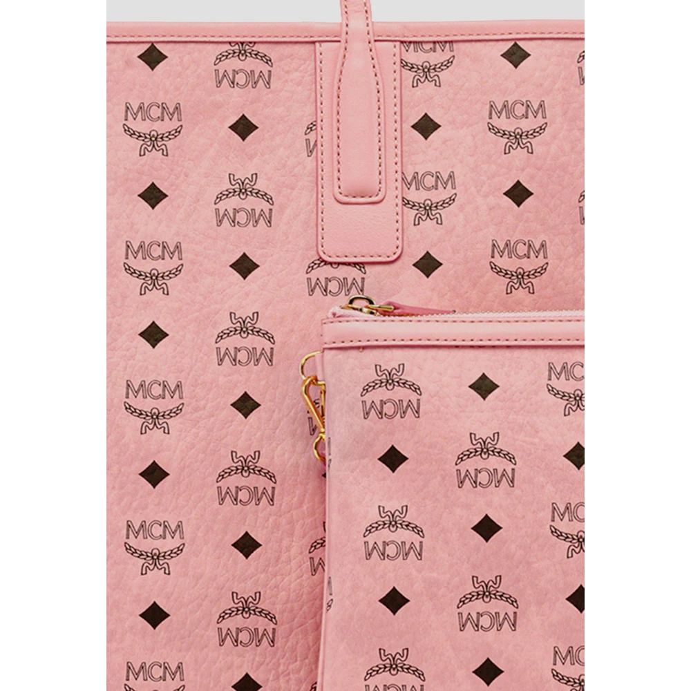 MCM Liz Shopper in Visetos Pink Dames