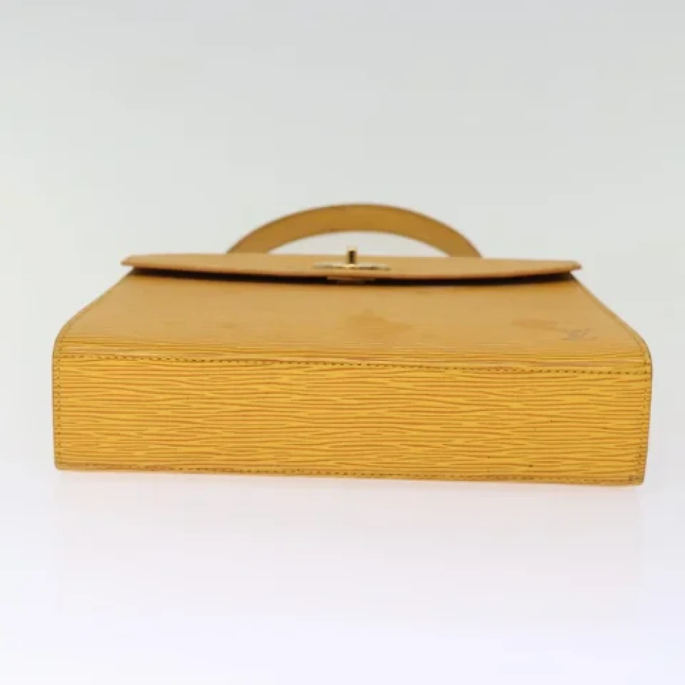 Louis Vuitton Vintage Pre-owned Leather handbags Yellow Dames