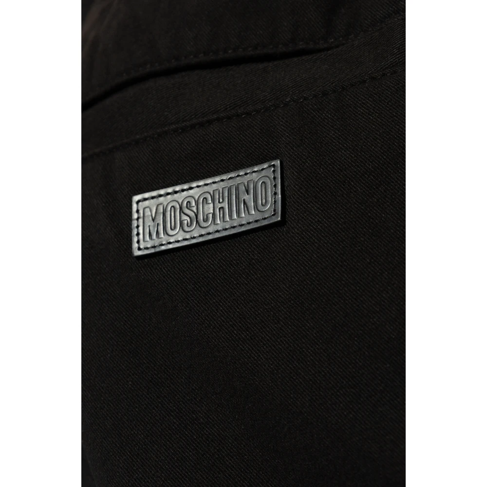 Moschino Broek met rechte pijpen Black Heren