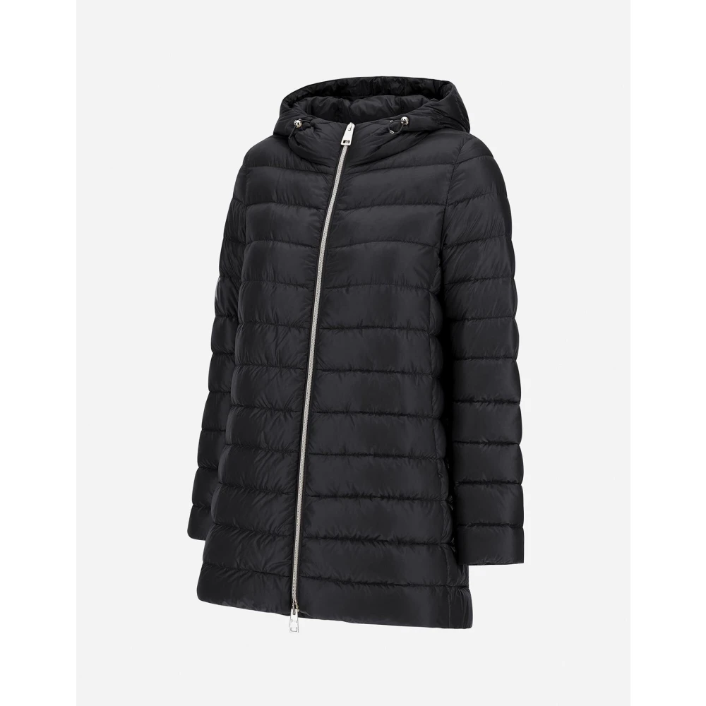 Herno Nylon Ultralight A-Shape Resort Jas Black Dames