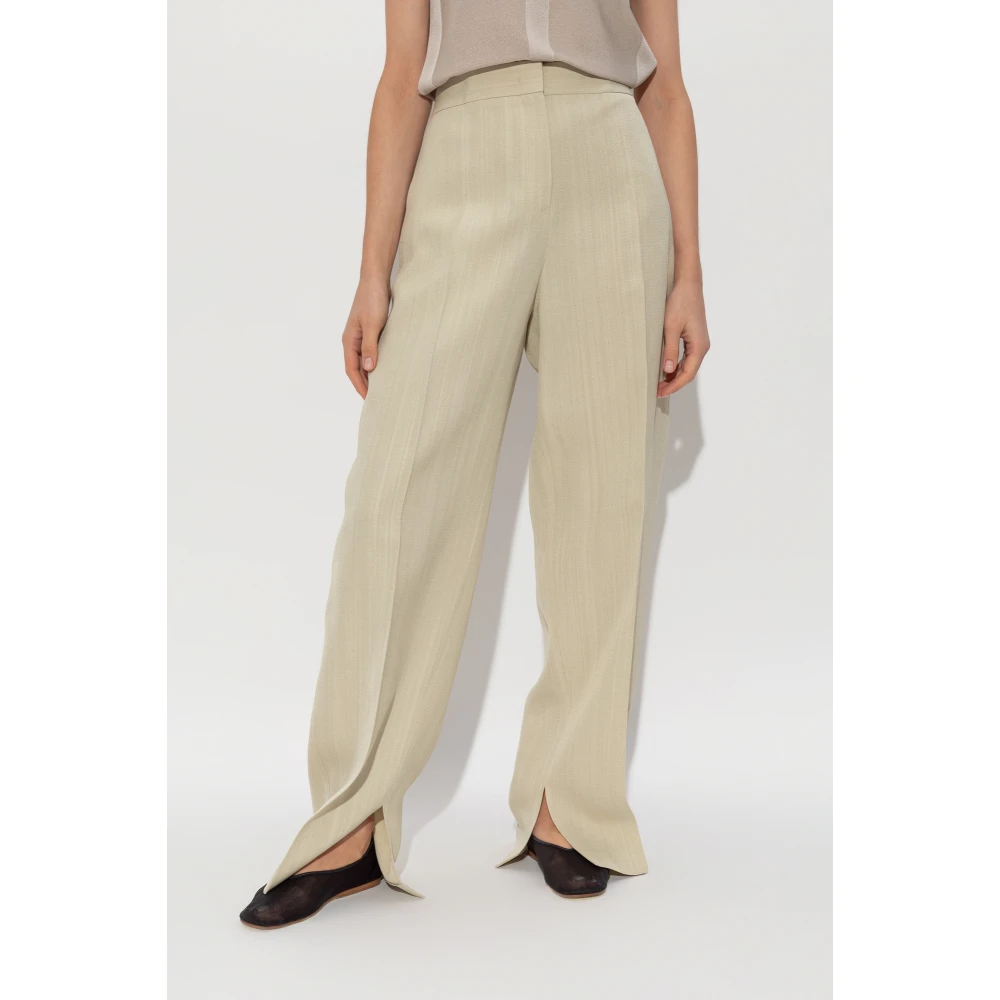 Jil Sander Geplooide broek Beige Dames