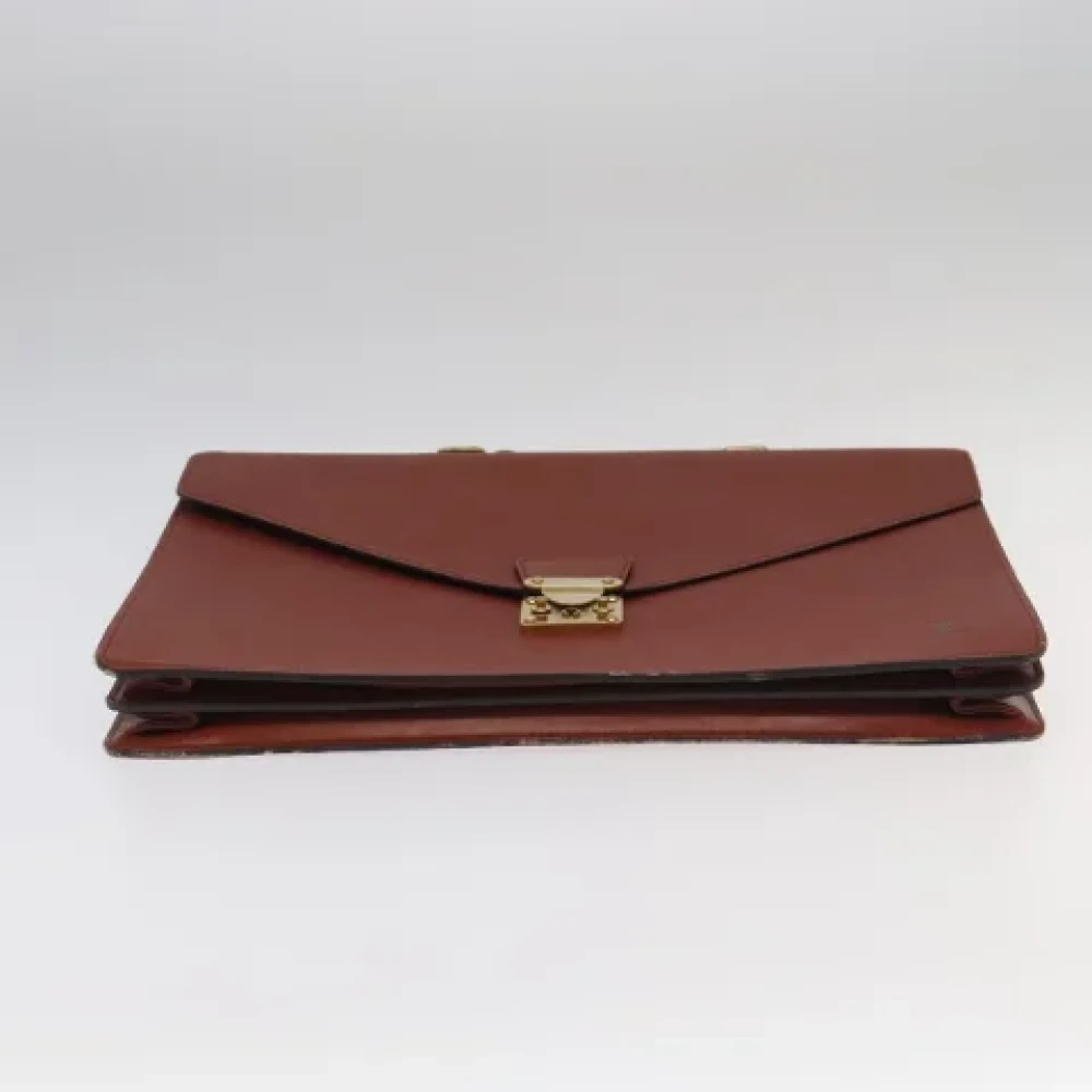 Louis Vuitton Vintage Pre-owned Leather louis-vuitton-bags Brown Dames