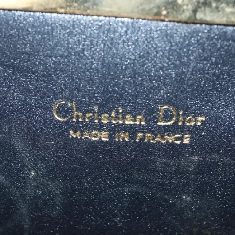 Dior Vintage Pre-owned Canvas wallets Blue Dames