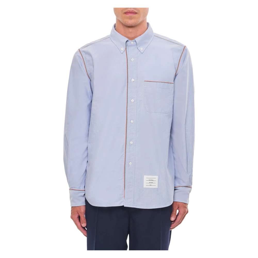Thom Browne Men's Blue Oxford Shirt - Casual Shirts - L - Shirts