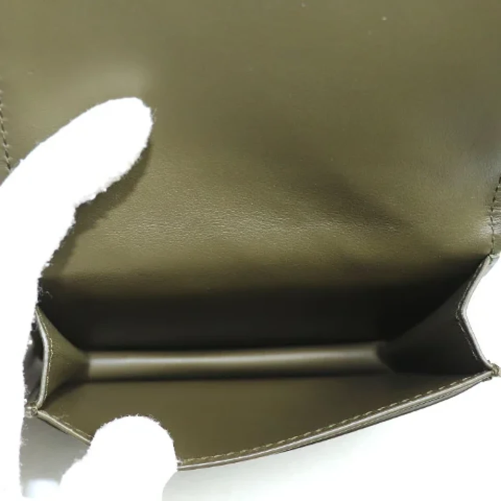 Bottega Veneta Vintage Pre-owned Leather wallets Green Heren