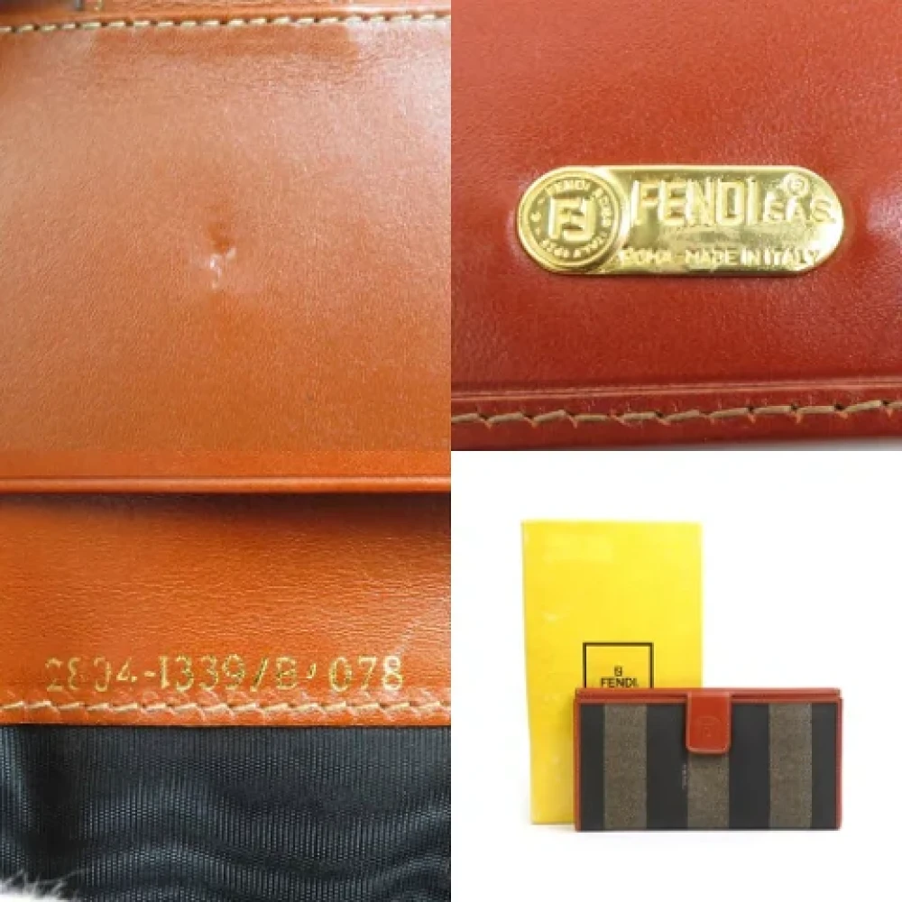 Fendi Vintage Pre-owned Leather wallets Brown Dames
