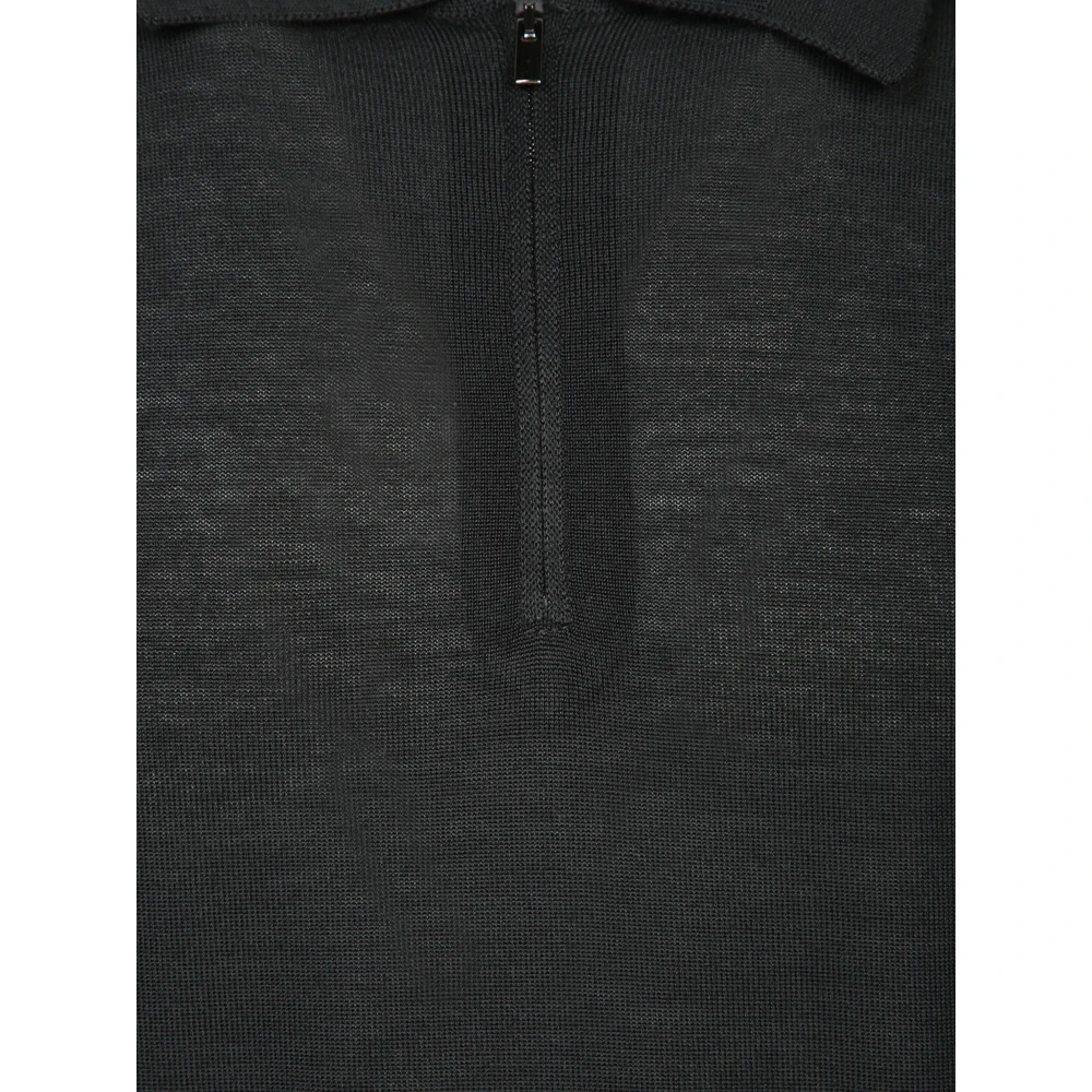 Dell'oglio Zwarte T-shirt voor mannen Aw24 Black Heren