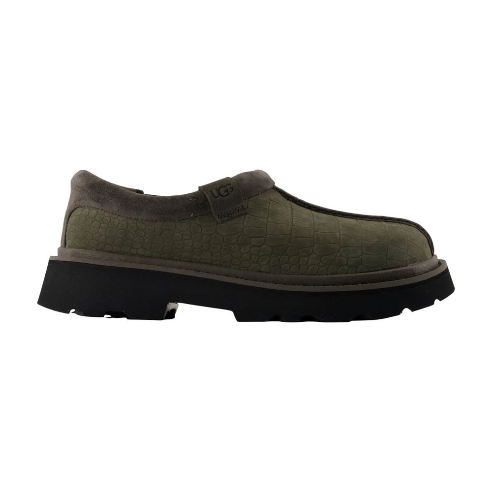 Ugg Men's Brown Flat Shoes, 8 Uk, Tasman Lug Embossed Loafers