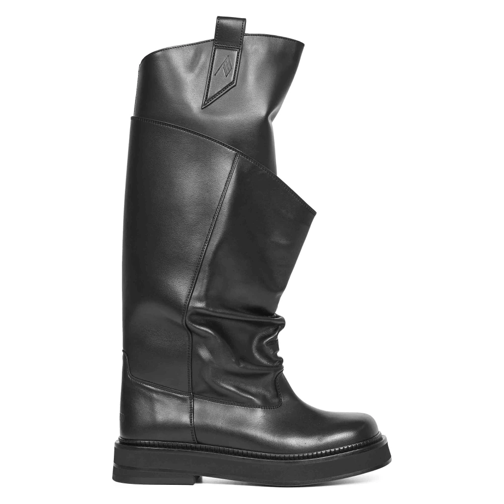 The Attico , High Boots, Female, Black, 4 Uk, New Robin Passeggiata Combat Boots