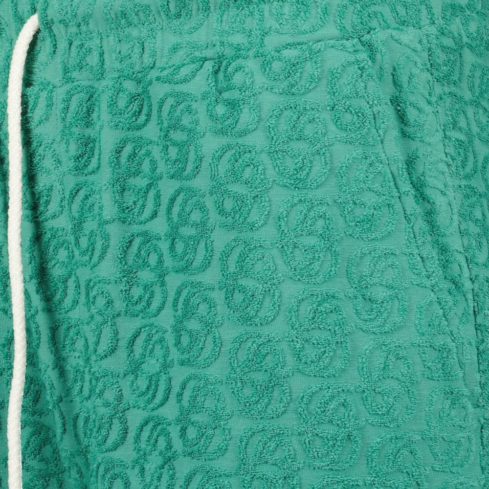 Drole de Monsieur Tricolor Katoenen Monogram T-shirt Lente-Zomer 2025 Green Heren