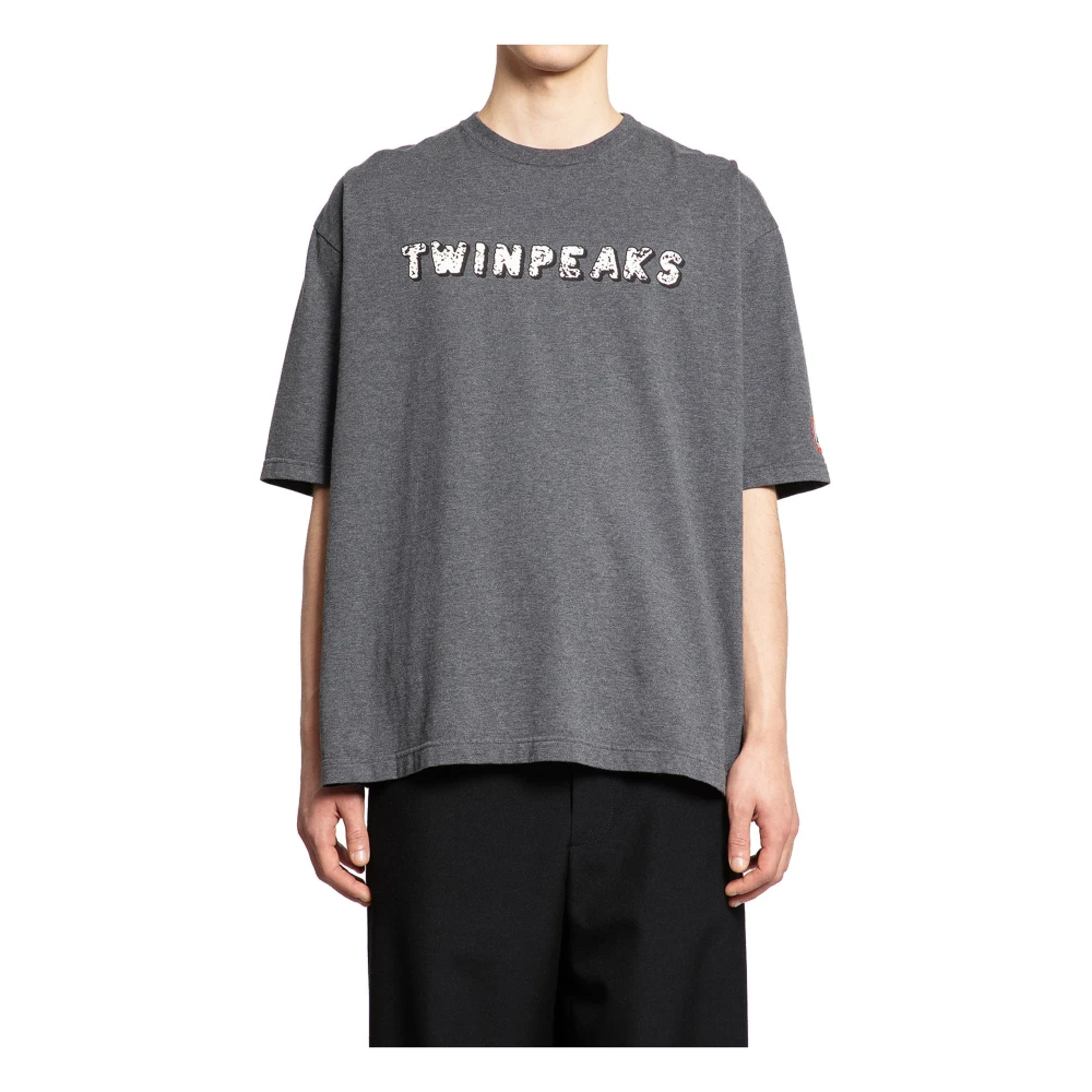 Undercover Houtskool Katoenen Jersey Twin Peaks T-Shirt Gray Heren