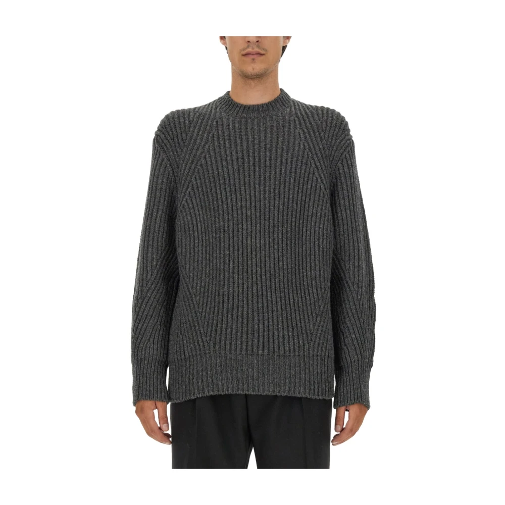 Alexander mcqueen Oversized Wollen Trui Gemaakt in Italië Black Heren