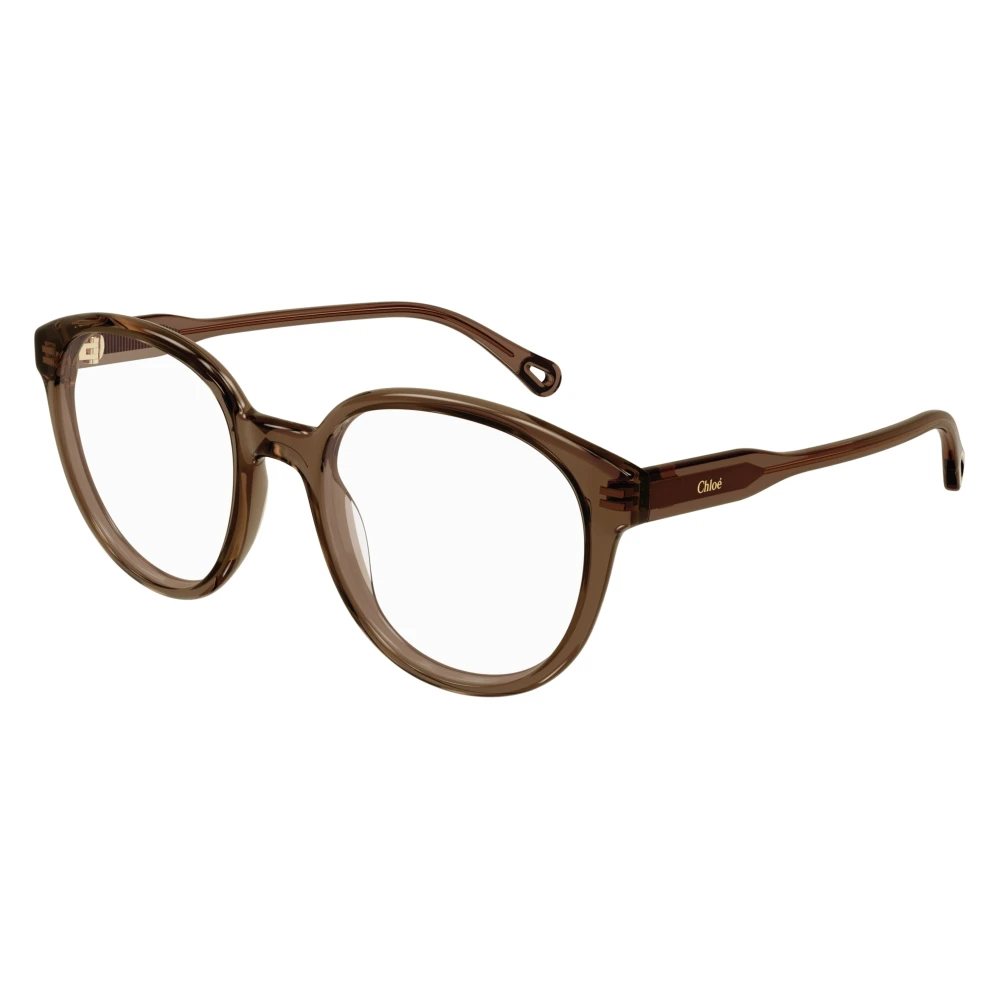 Chloé Unisex Brown Oval Frame
