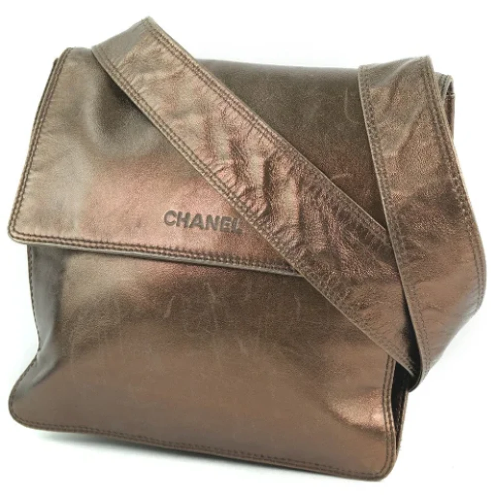 Chanel Vintage Pre-owned Leather shoulder-bags Brown Dames