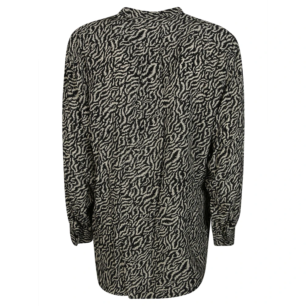 Isabel Marant Étoile Elegante bedrukte viscose overhemd Black Dames
