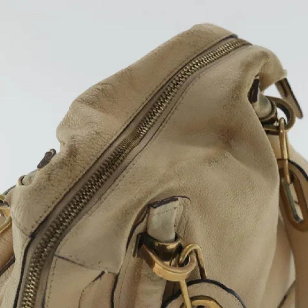 Chloé Pre-owned Leather handbags Beige Dames