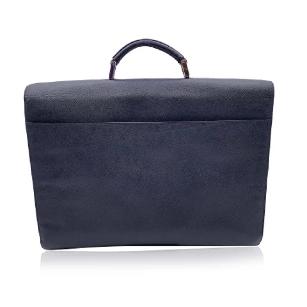 Prada Vintage Pre-owned Leather briefcases Black Dames