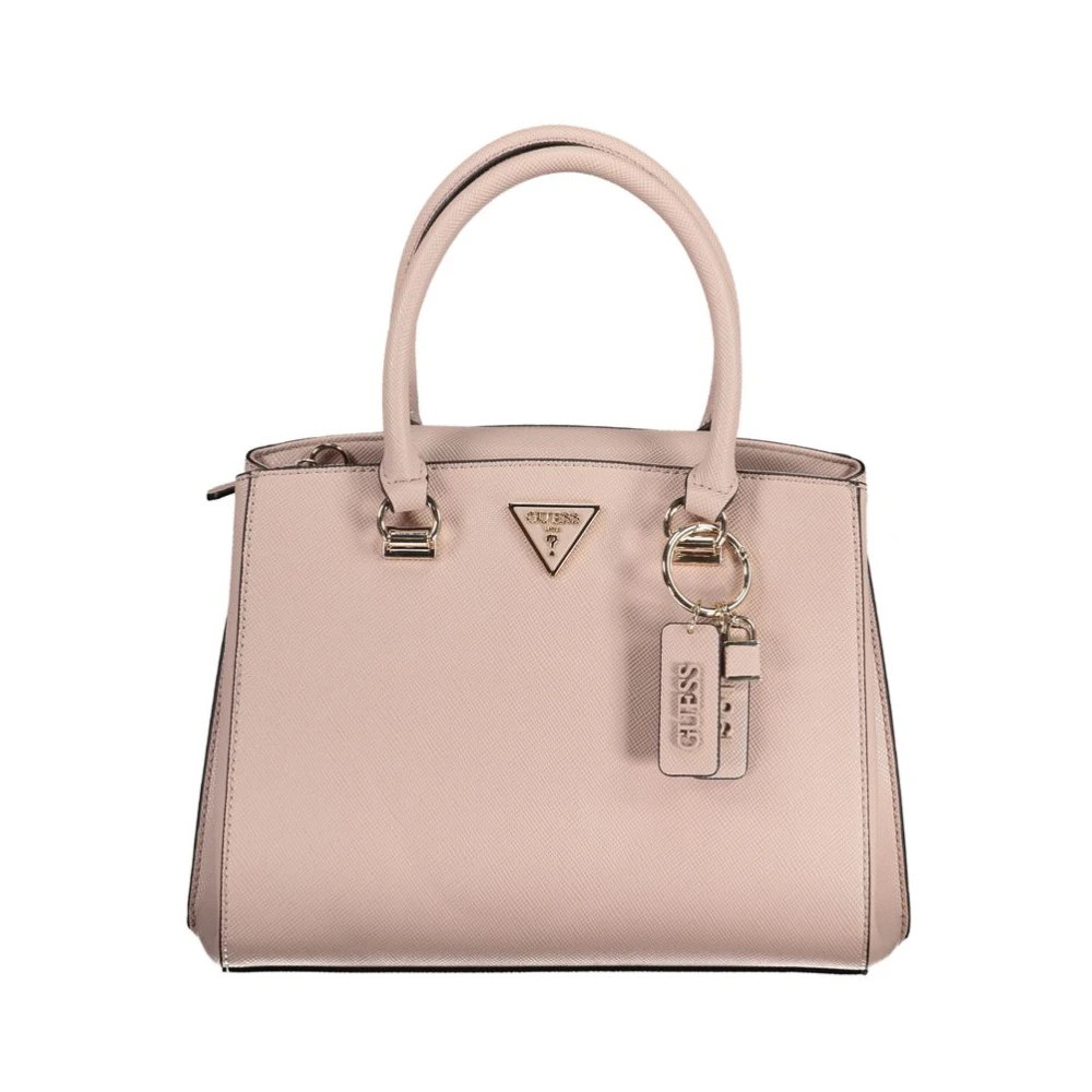 Guess Rosa Handtas met Verstelbare Schouderband Pink Dames