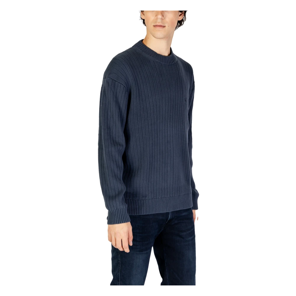 Calvin Klein Jeans Mannen Gebreide Kleding Collectie voor Herfst Winter Blue Heren