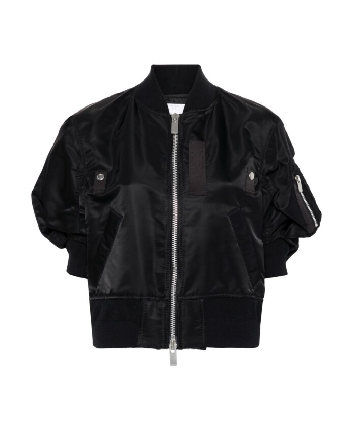 bomber-noir-en-twill-de-nylon
