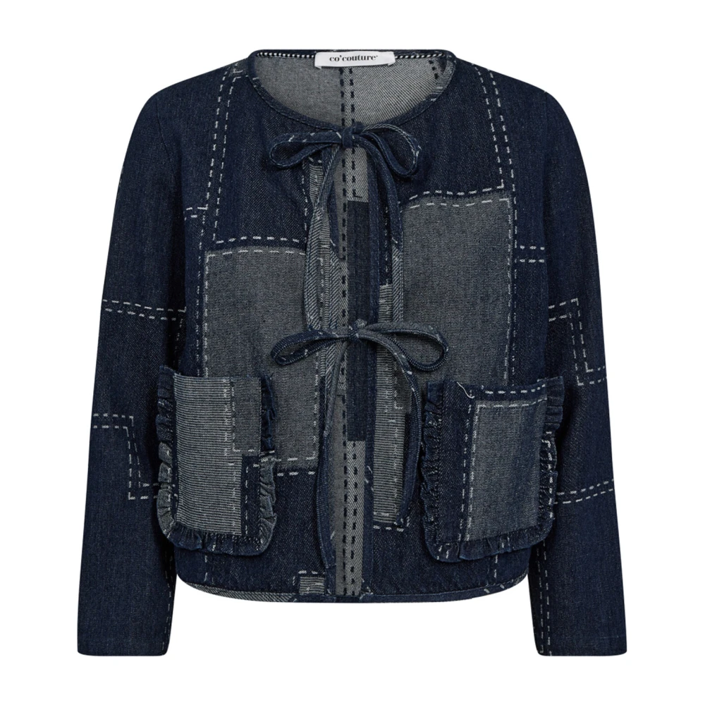 Co'Couture Stitchycc Denim Jack Blauw Blue Dames