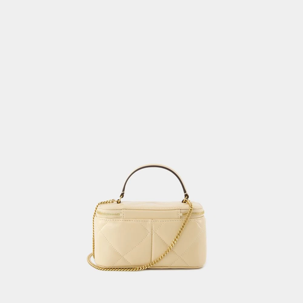 TORY BURCH Diamanten Vanity Crossbody in Beige Dames