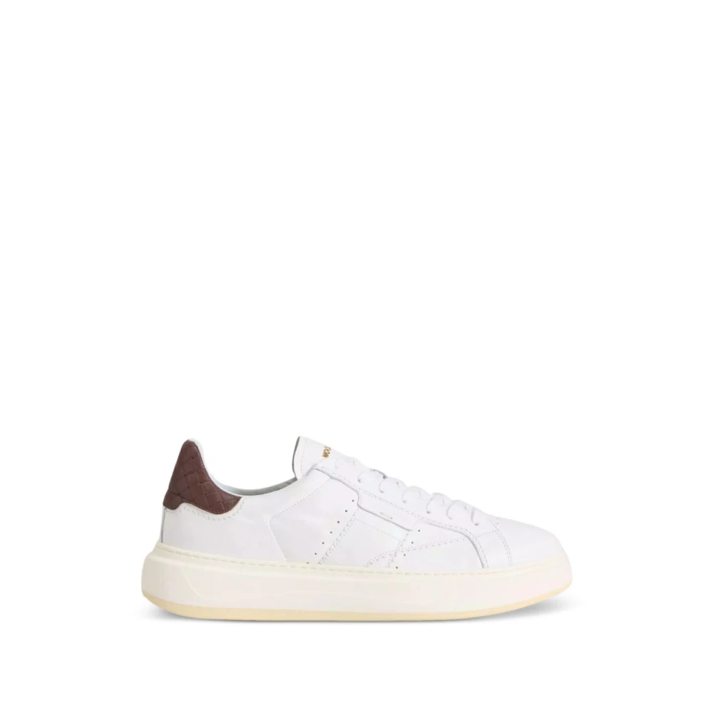 Woolrich Arrow Leather Sneakers Heren Schoenen Wit