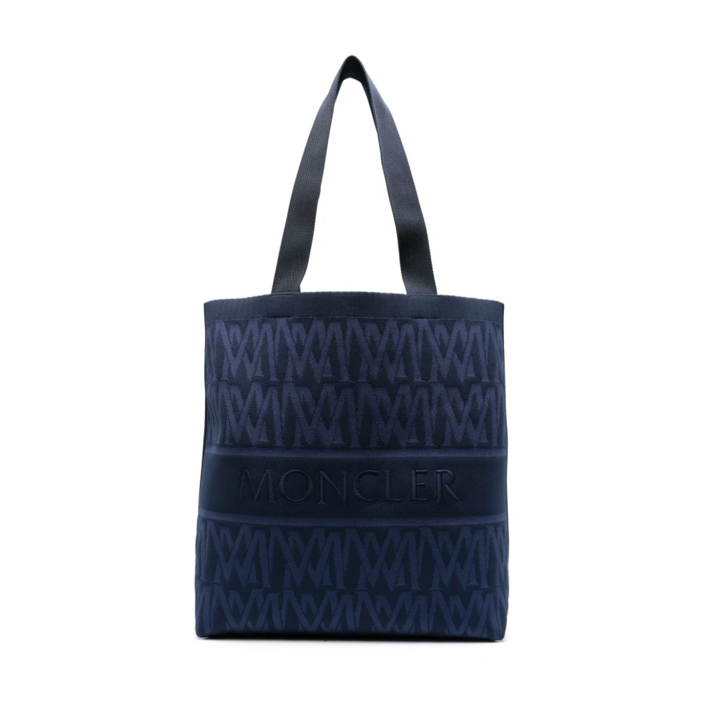 Moncler Shopper tas met monogram Blue Unisex