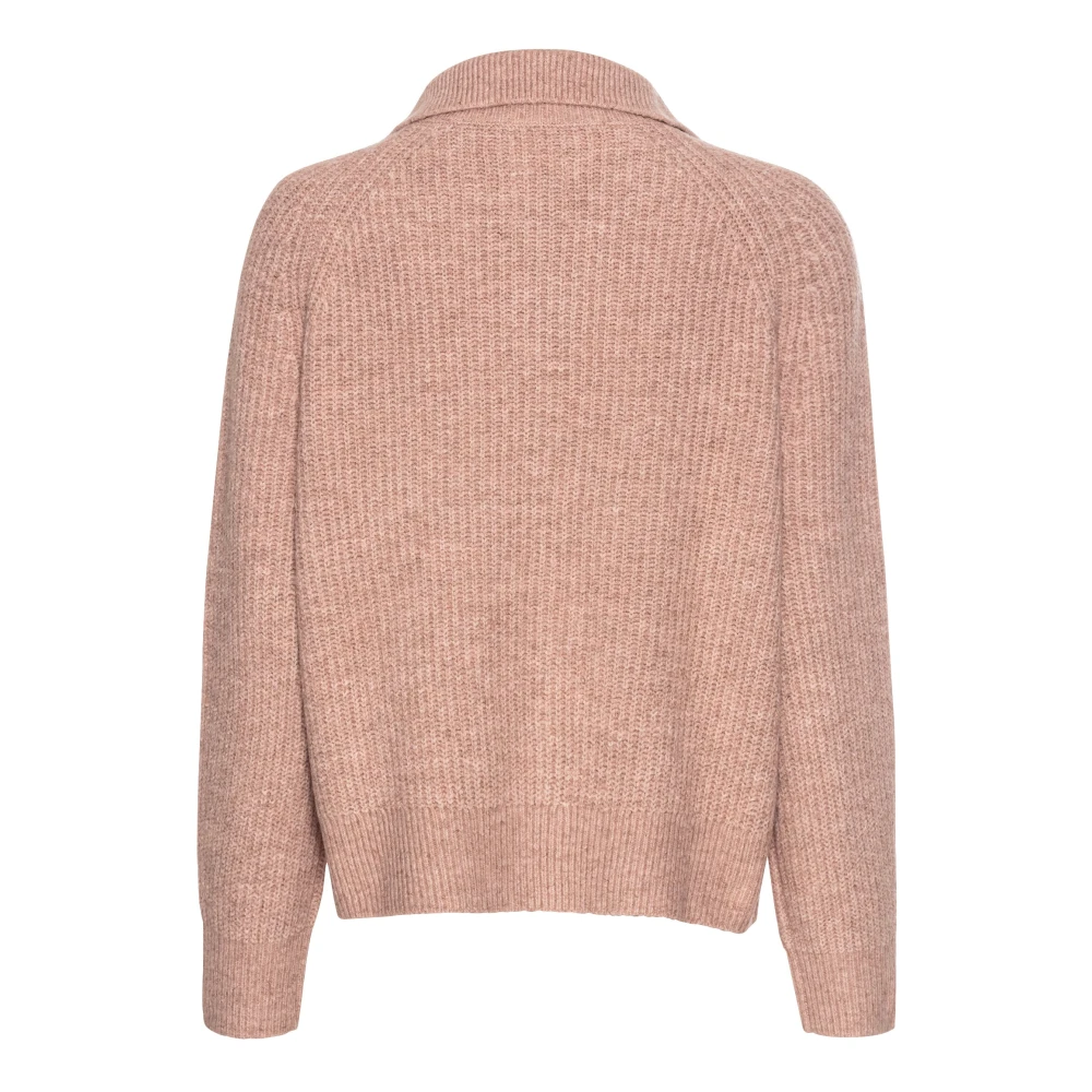 camel active Gerecyclede Polyester Pullover Sweater Pink Dames
