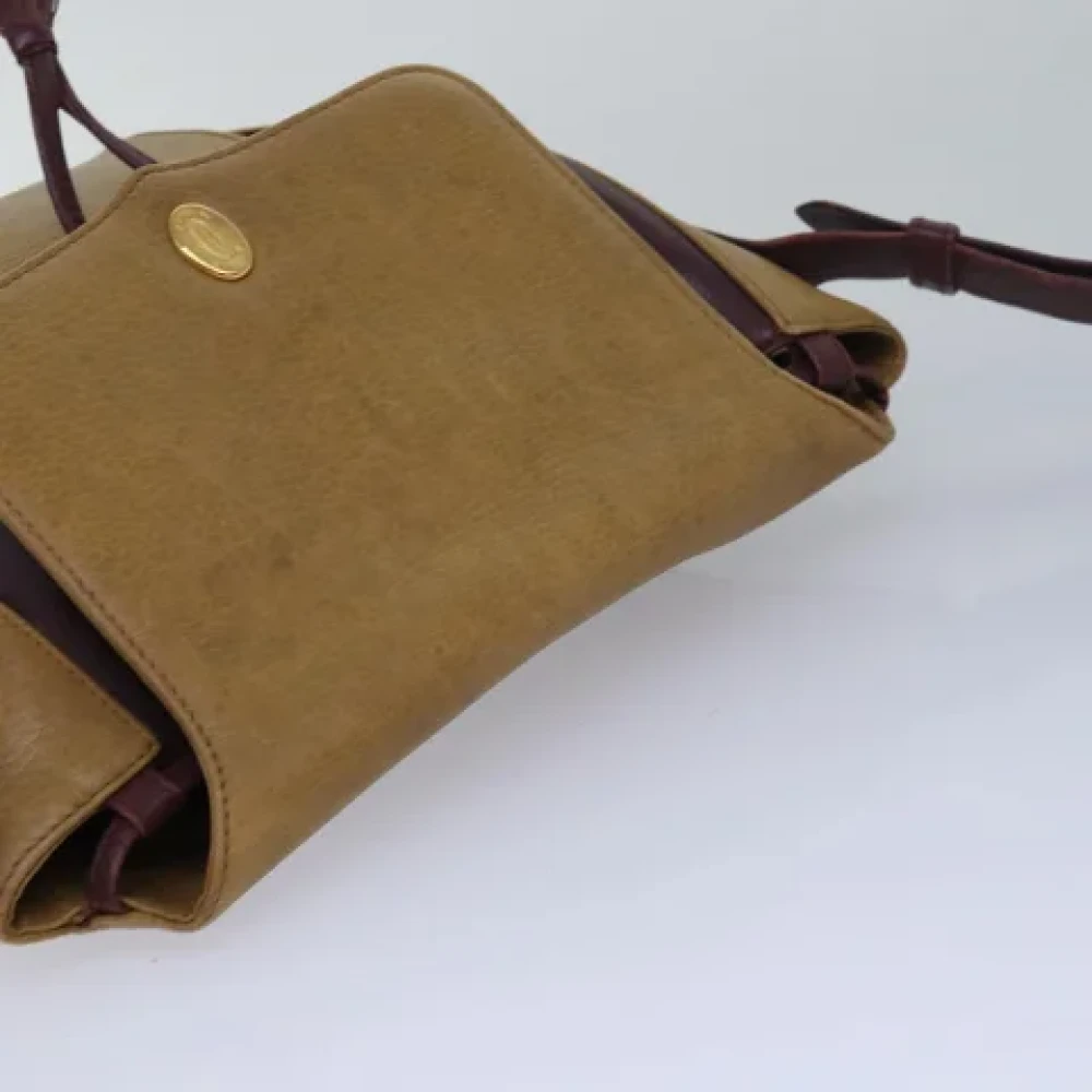 Cartier Vintage Pre-owned Leather shoulder-bags Beige Dames