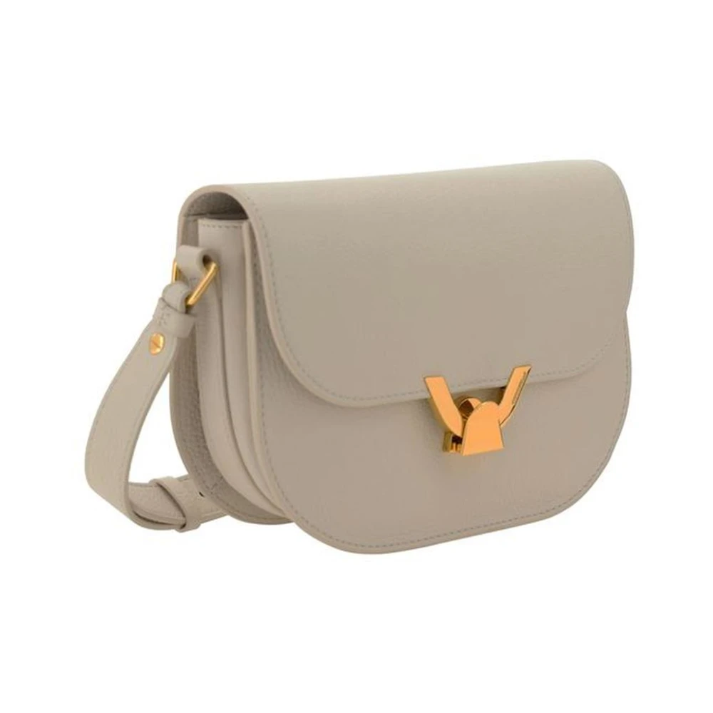 Coccinelle Granaatleren Schoudertas met Klep Beige Dames